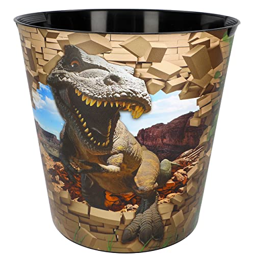 Papierkorb/Mülleimer Dinosaurier - Tyrannosaurus Rex 10 Liter - wasserdicht - aus Kunststoff - Ø 28 cm - Eimer - Spielzeugkorb/Popcornschüssel/große.. von alles-meine.de GmbH