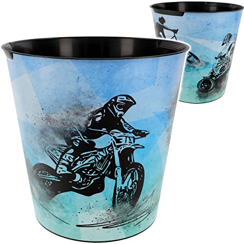 Papierkorb - Behälter Modell wählbar 10 Liter - wasserdicht - 28 cm - aus Kunststoff - Quad & Fahrrad & Motorrad Mülleimer Eimer - auch als Blumentopf &.. von alles-meine.de GmbH