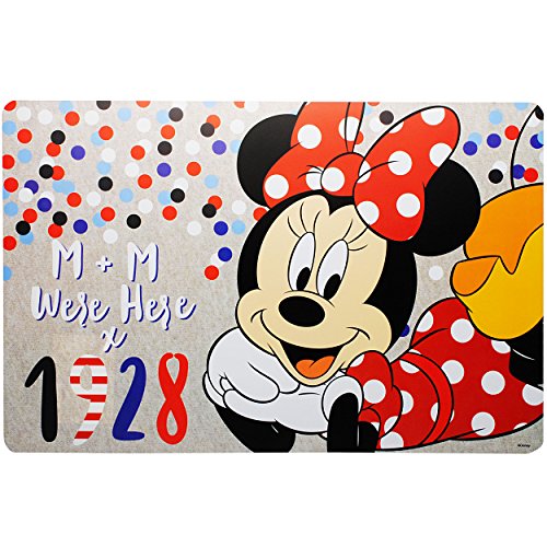 Unterlage - Disney - Minnie Mouse - 43 cm * 28 cm - Tischunterlage/Platzdeckchen/Knetunterlage/Malunterlage/Eßunterlage/Platzmatte - Platzset / .. von alles-meine.de GmbH