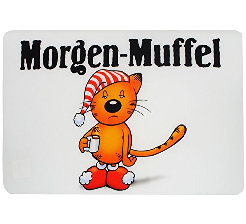 Unterlage - Morgen-Muffel - 44 cm * 29 cm - Tischunterlage/Platzset & Tischset - abwischbar Kunststoff - Platzdeckchen/Malunterlage/Knetunterlage / .. von alles-meine.de GmbH