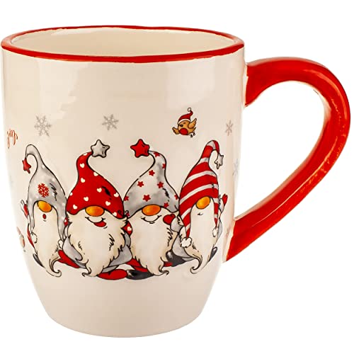 Weihnachtsgeschirr verschiedene Artikel frei wählbar 3D Effekt Henkeltasse lustige Wichtel & Zwerge groß - 350 ml - Porzellan Tasse - Trinktasse mit.. von alles-meine.de GmbH