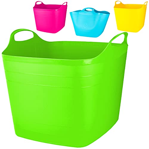 alles-meine.de GmbH 4 Stück Flexi & flexibel Modell + Farbwahl XXL großer - biegbarer - Aufbewahrungsbehälter mit Henkel - bunt - neon Farben - Gummieimer - z.B. Garteneime.. alles-meine.de GmbH 4 Stück Flexi & flexibel Modell + Farbwahl XXL großer - biegbarer - Aufbewahrungsbehälter mit Henkel - bunt - neon Farben - Gummieimer - z.B. Garteneime.. von alles-meine.de GmbH