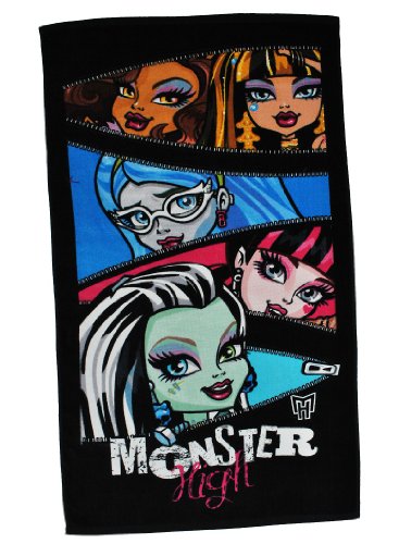 alles-meine.de GmbH Badetuch Monster High 70 cm * 140 cm Handtuch Strandtuch Baumwolle - Mädchen pink Gothik Puppen Puppe 70x140 für Kinder Badehandtuch Draculaura von alles-meine.de GmbH