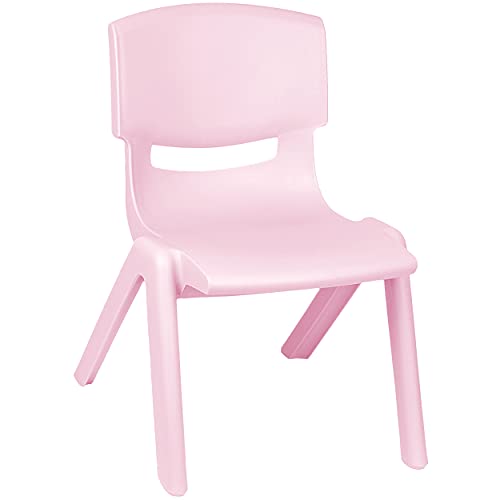 Kinderstuhl/Stuhl Farbe wählbar rosa/rosé - pastell - Plastik - bis 100 kg belastbar/kippsicher - für INNEN & AUßEN - 0-99 Jahre - stapelbar - Gar.. von alles-meine.de GmbH