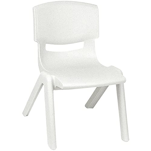 alles-meine.de GmbH Kinderstuhl/Stuhl Farbe wählbar weiß - meliert - Plastik - bis 100 kg belastbar/kippsicher - für INNEN & AUßEN - 0-99 Jahre - stapelbar - Garten - K. von alles-meine.de GmbH