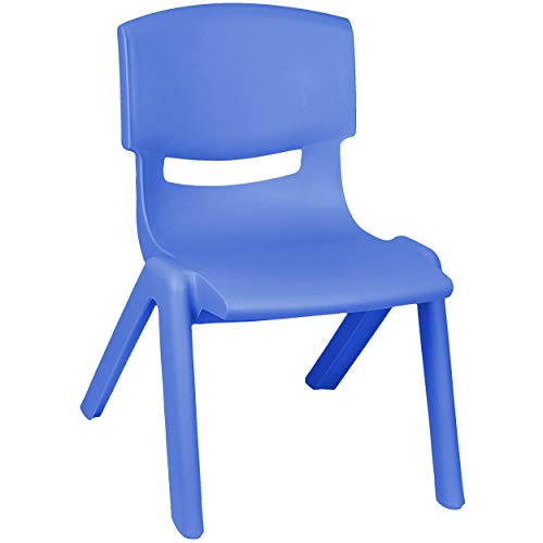 Kinderstuhl/Stuhl - Farbwahl - blau - Plastik - bis 100 kg belastbar/kippsicher - für INNEN & AUßEN - 0-99 Jahre - stapelbar - Garten - Kindermöbel für .. von alles-meine.de GmbH