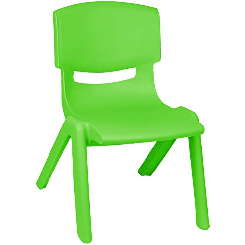 alles-meine.de GmbH Kinderstuhl/Stuhl - Farbwahl - grün - Plastik - bis 100 kg belastbar/kippsicher - für INNEN & AUßEN - 0-99 Jahre - stapelbar - Garten - Kindermöbel für .. von alles-meine.de GmbH