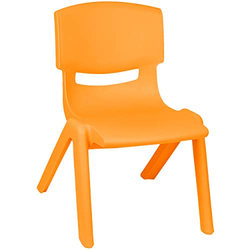 alles-meine.de GmbH Kinderstuhl/Stuhl - Farbwahl - orange - Plastik - bis 100 kg belastbar/kippsicher - für INNEN & AUßEN - 0-99 Jahre - stapelbar - Garten - Kindermöbel fü.. von alles-meine.de GmbH