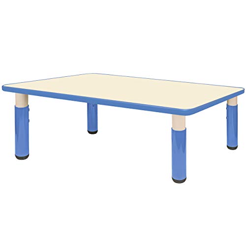 Kindertisch/Tisch - höhenverstellbar - Größen & Farbwahl - 1 bis 8 Jahre - blau - Plastik - für INNEN & AUßEN - Kindermöbel - für Kinder - Mädchen & Jungen .. von alles-meine.de GmbH