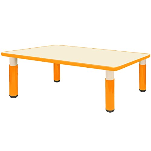 alles-meine.de GmbH Kindertisch/Tisch - höhenverstellbar - Größen & Farbwahl - 1 bis 8 Jahre - orange - Plastik - für INNEN & AUßEN - Kindermöbel - für Kinder - Mädchen & Junge.. von alles-meine.de GmbH