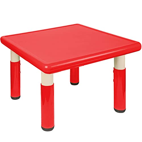 alles-meine.de GmbH Kindertisch/Tisch - höhenverstellbar - Größen & Farbwahl - 1 bis 8 Jahre - rot - Plastik - für INNEN & AUßEN - Kindermöbel - für Kinder - Mädchen & Jungen -.. von alles-meine.de GmbH