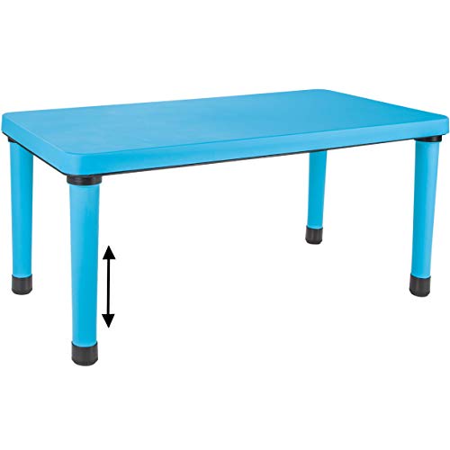 alles-meine.de GmbH Tisch/Kindertisch - Größen & Farbwahl - höhenverstellbar & mitwachsend - BLAU - für INNEN & AUßEN - Kindermöbel - Mädchen & Jungen - bis 100 kg belastbar - .. von alles-meine.de GmbH