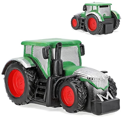 große Spardose Traktor mit Verschluss - aus Kunstharz/Polyresin - 15,5 cm - stabile Sparbüchse - Sparschwein - für Kinder & Erwachsene/lustig witzig -.. von alles-meine.de GmbH