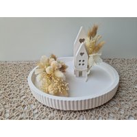 Deko Teller | Geschenk Raysin Dekotablett Lichthaus Lichthäuser Geschenk-Set Geburtstagsgeschenk Weihnachtsdeko Weihnachten von allesblume