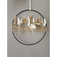 Diy Set |Trockenblumenkranz | Trockenblumenring Türkranz Eucalyptus Fensterdeko Wanddeko Geschenk Jga Frühling Hochzeit von allesblume
