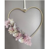 Herz Mit Trockenblumen | Hochzeitsgeschenk Geschenk Fensterdeko Geldgeschenk Zur Hochzeit von allesblume