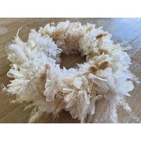 Trockenblumenkranz Hortensien| Türkranz | Trockenblumenring Tischdekoration Tischkranz Kerzenkranz Herbst Tischdeko Herbstdeko von allesblume