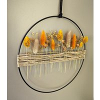 Trockenblumenkranz | Türkranz Trockenblumenring Fensterdeko Frühling Hochzeit Trockenblumen von allesblume