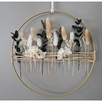 Trockenblumenkranz | Türkranz Trockenblumenring Fensterdeko Herbst Trockenblumen Boho Wanddeko Kranz Ring Trockenblumenkranz | Türkranz Trockenblumenring Fensterdeko Herbst Trockenblumen Boho Wanddeko Kranz Ring von allesblume