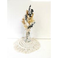 Trockenblumenstrauß | Trockenblumen Tischdeko Strauß Mit Vase Blumenstrauß Hochzeitsdeko Geschenk von allesblume