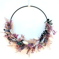 Türkranz | Trockenblumenkranz Frühling Fensterdeko Herbstdeko Hersbt Deko Herbstkranz Herbstdekoration von allesblume