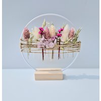 Türkranz | Trockenblumenkranz Trockenblumenring Fensterdeko Fensterdekoration Kranz Trockenblumen Wanddeko Boho Deko von allesblume