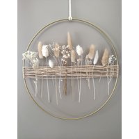 Weihnachtsgeschenk Wichtelgeschenk Weihnachtskranz Kranz Advent | Trockenblumenkranz Trockenblumenring Fensterdeko| Fensterdekoration von allesblume