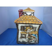 Vintage Haus-Keksdose Manoir Craft von alliesvintagealley