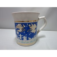 Vintage Tasse Becher Glory To God in The Highest & Angels We Have Heart On High Von Robert Schuller Ministries von alliesvintagealley