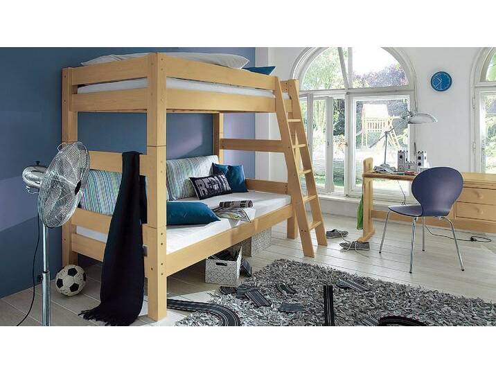 Etagenbett Pico - 90x200 cm - Kiefer - Kinder-Betten - 100% Bio & schadstoffgeprüft - weiß-lasiert Etagenbett Pico - 90x200 cm - Kiefer - Kinder-Betten - 100% Bio & schadstoffgeprüft - weiß-lasiert von allnatura