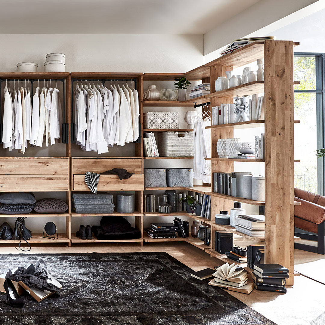 Kleiderschrank-System "Vestido" - Holzart: Kiefer - Farbe: braun von allnatura