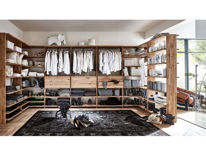 Kleiderschrank-System Vestido - Eiche - Massivholz-Kleiderschränke - 100% Bio & schadstoffgeprüft Kleiderschrank-System Vestido - Eiche - Massivholz-Kleiderschränke - 100% Bio & schadstoffgeprüft von allnatura