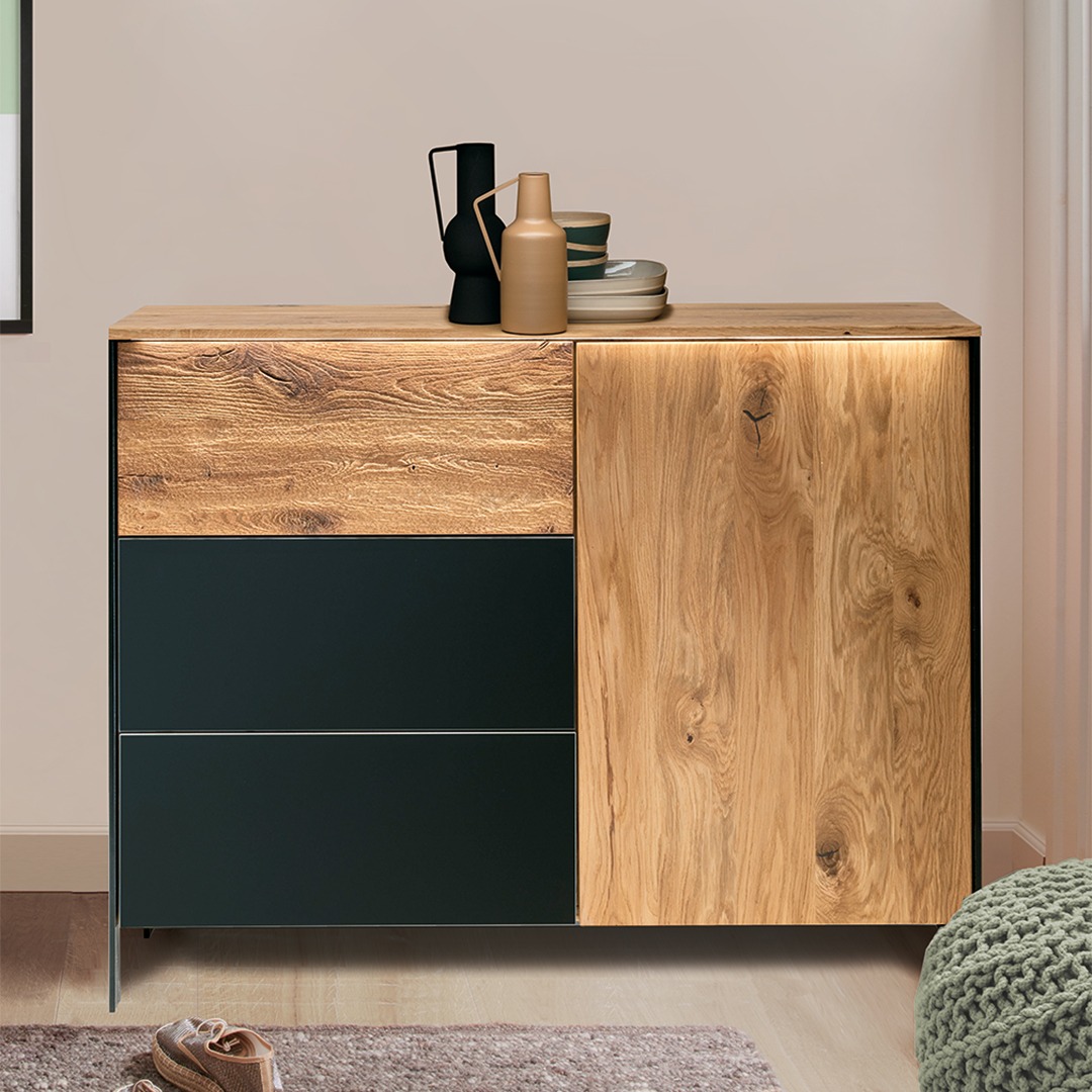 Kommode "Fira" - Holzart: Wildeiche - Farbe: braun von allnatura