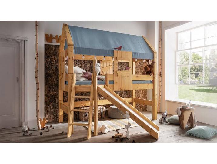 Mini-Hochbett Casalito - 90x200 cm - Kinder-Betten - 100% Bio & schadstoffgeprüft Mini-Hochbett Casalito - 90x200 cm - Kinder-Betten - 100% Bio & schadstoffgeprüft von allnatura