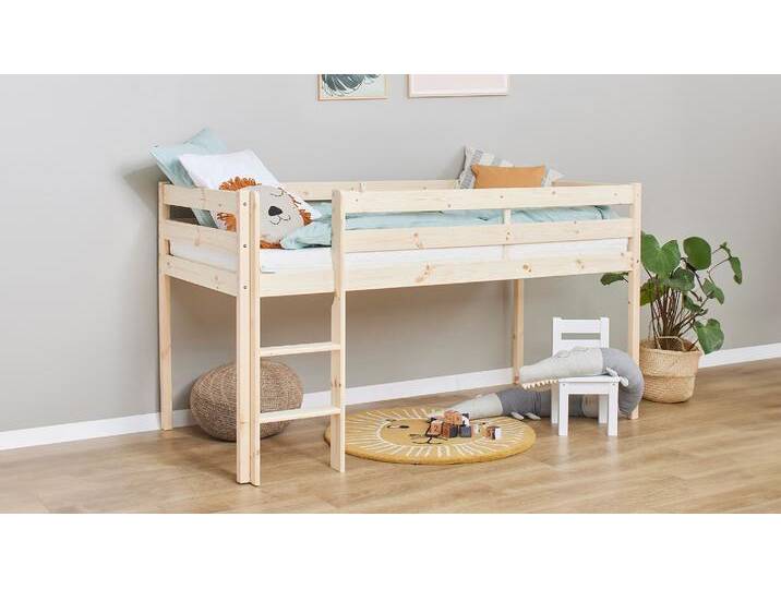 Mini-Hochbett Colino - 90x200 cm - Kinder-Betten - 100% Bio & schadstoffgeprüft - unbehandelt von allnatura