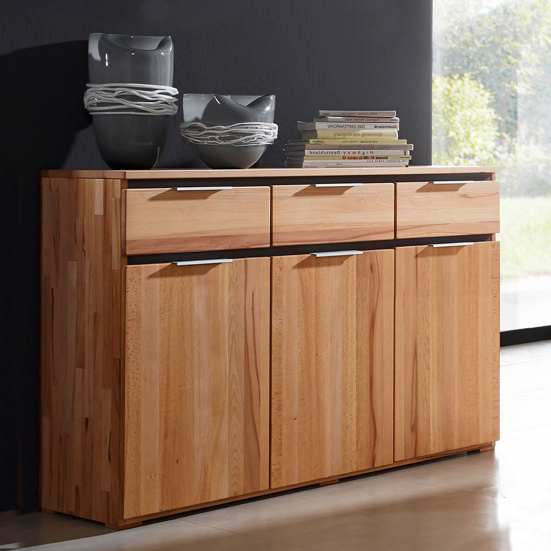 Sideboard "Antesala" - Holzart: Massivholz | 100% vegan - Farbe: braun von allnatura