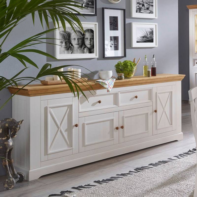 Sideboard "Molina" - Holzart: Massivholz | 100% vegan - Farbe: braun von allnatura