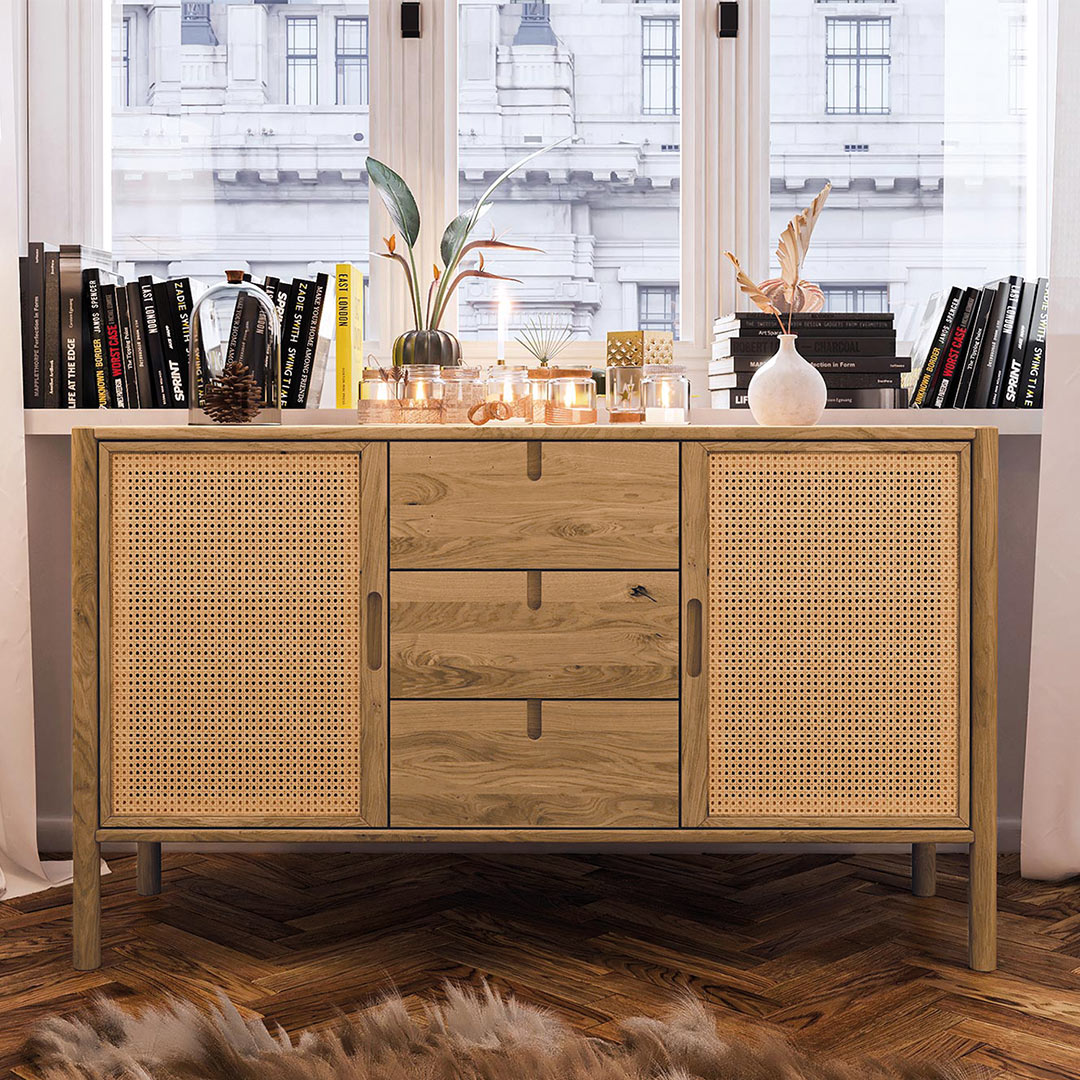 Sideboard "Rota" - Holzart: Kernbuche - Farbe: braun von allnatura