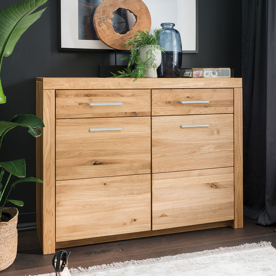 Sideboard "Sorano" - Holzart: Massivholz | 100% vegan - Farbe: braun von allnatura