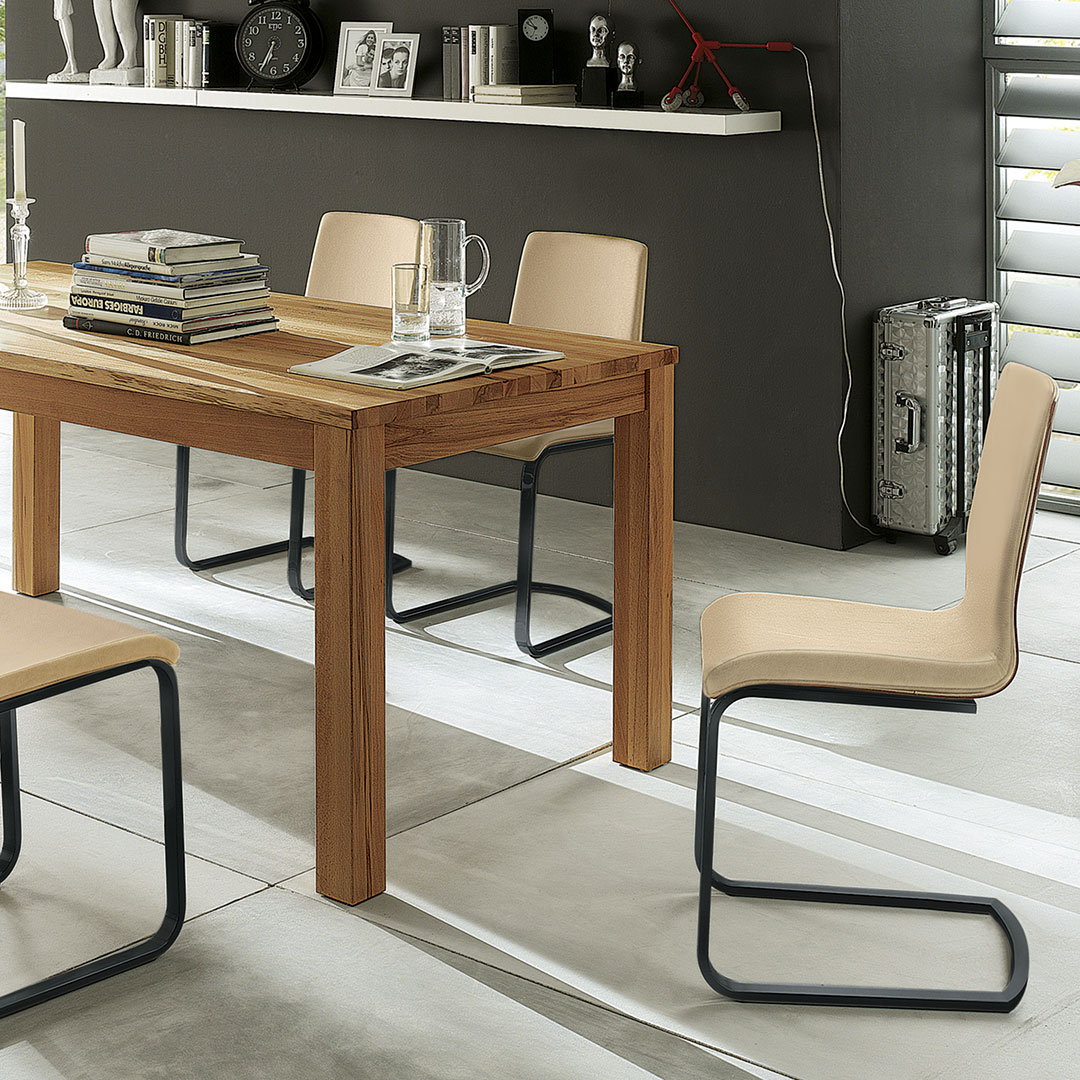 Tisch "Classico" - Größe: 90x160 cm - Holzart: Nussbaum - Farbe: braun von allnatura