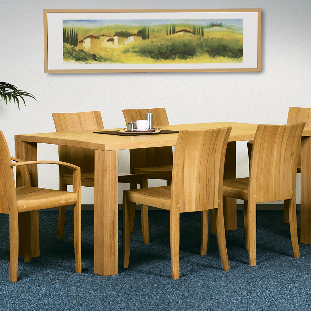 Tisch "Sala 01" - Größe: 80x160 cm - Holzart: Wildeiche - Farbe: braun von allnatura