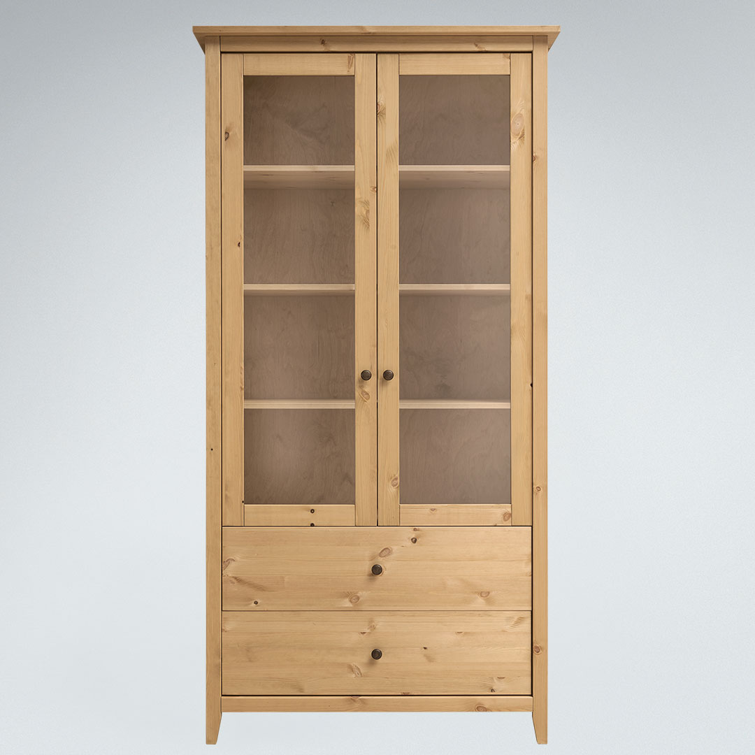 Vitrine "Tusa" - Holzart: Massivholz - Farbe: braun von allnatura