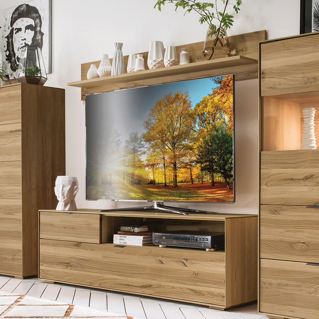 Wandregal "Senera" - Holzart: Wildeiche - Farbe: braun von allnatura