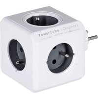 Allocacoc - PowerCube Original Type e Verlängerungskabel 5 AC-Ausgänge Indoor Grau von allocacoc