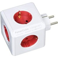 PowerCube Original - 5er Steckdosenleiste, Rot von allocacoc