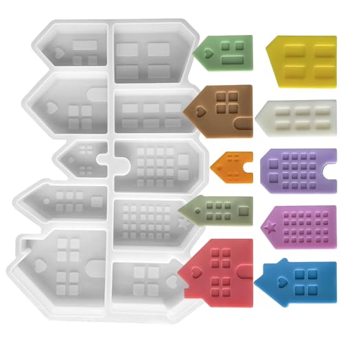 10-Cavity Silikonformen Für Epoxidharzseife Schokoladenhausform Home Decor Kerzenseife Schokoladenform Schokolade 10-Cavity Silikonformen Für Epoxidharzseife Schokoladenhausform Home Decor Kerzenseife Schokoladenform Schokolade von alloneslife