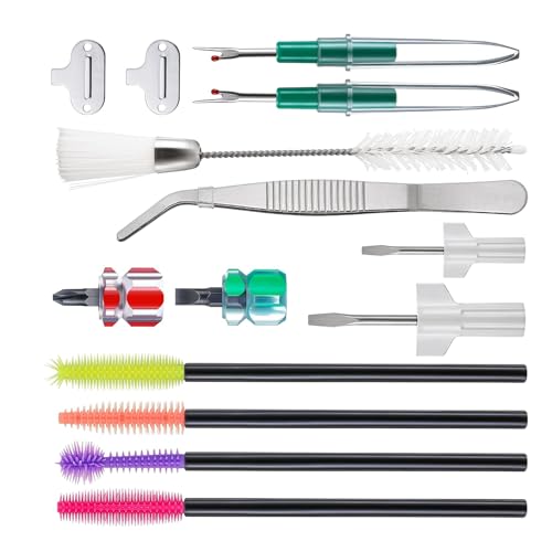 14pcs Nähmaschinenreinigungskits Nähmaschinenreparaturwerkzeug Umfassen Tweezer Doppelköpfchen 14pcs Nähmaschinenreinigungskits Nähmaschinenreparaturwerkzeug Umfassen Tweezer Doppelköpfchen von alloneslife