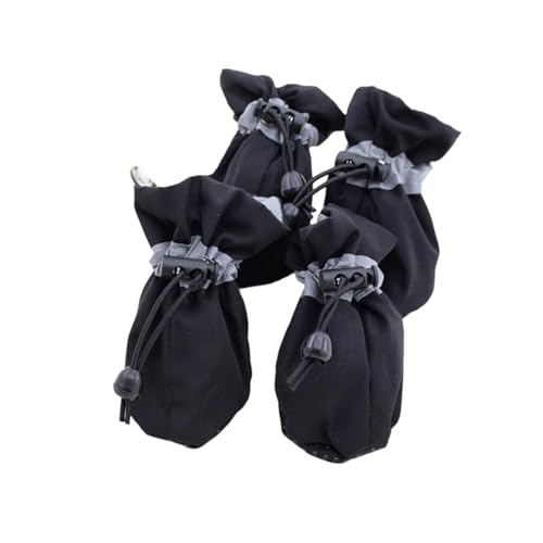 2 Paar Hundesocken Schutzdicke Grip Dogs Füße Bedecken Socken Mit Verstellbarem Kordel Für Outdoor. Verhägt Schieben Von Schiebern. von alloneslife