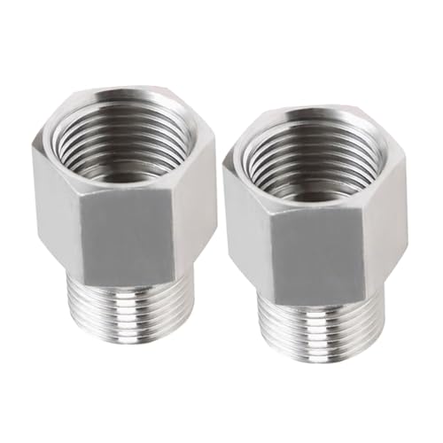 2 Stück Stahladapter 3/8 Zoll Innengewinde auf 1/4 Zoll Außengewindeanschlüsse für industrielle Flüssigkeitssysteme, industrielle NPT-Armaturen 2 Stück Stahladapter 3/8 Zoll Innengewinde auf 1/4 Zoll Außengewindeanschlüsse für industrielle Flüssigkeitssysteme, industrielle NPT-Armaturen von alloneslife