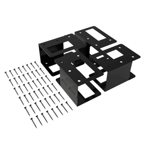 4pcs Verstellbare Metallbrennholzregale Holzholzspeicher Unterstützung Organisatorenhalter Mit Schrauben Einfacher Installationsraum Sparen Hochleistungslagerungslösungshalterung von alloneslife